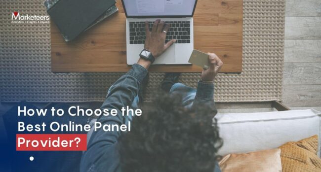How to Choose The Best Online Panel Provider An image of someone trying to pick the best online survey vendor